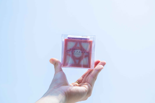 花ブロックさふんシリーズ　三日月（ピンク・白） 40g